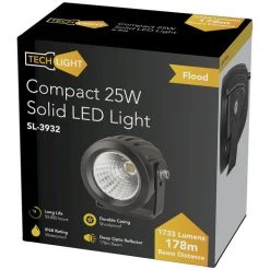 White Label Compact 25W Solid LED Floodlight With Deep Optic Reflector Lens -White Label Sales Store sl3932gallery8 515wx515h
