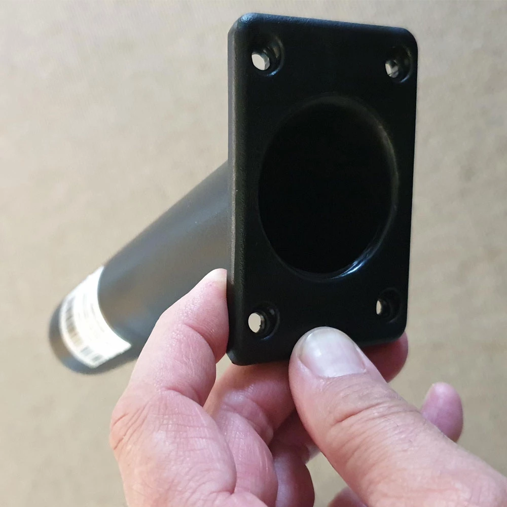 White Label Premium Flush Mount Angled Rod Holder Black 3 White Label Premium Flush Mount Angled Rod Holder Black - Image 3