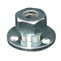 White Label Cable Feed Thru Chrome Brass