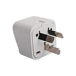 White Label AC Power Plug Adapter / Converter White