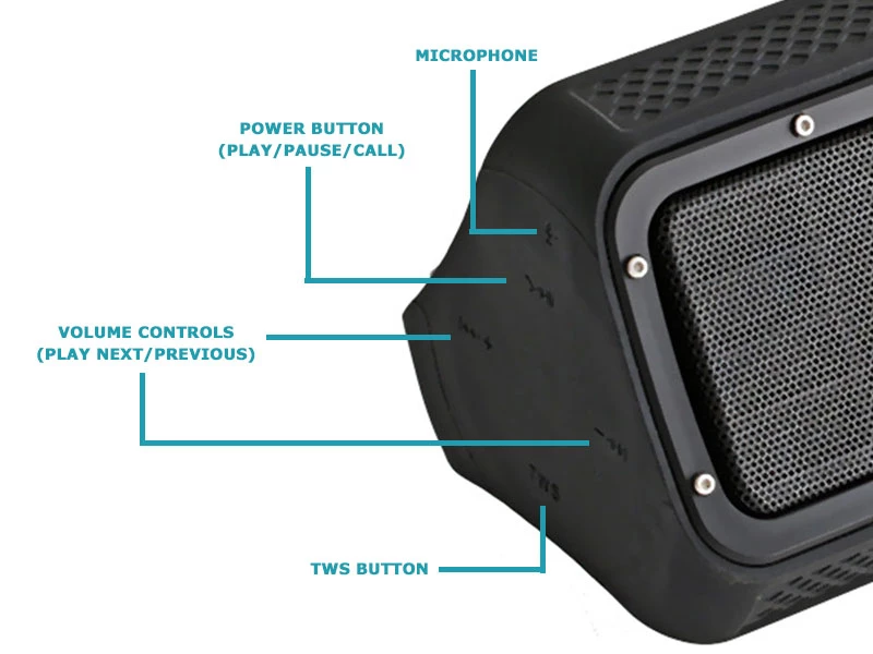 White Label CrystalSound Waterproof Bluetooth Speaker And Power Bank 8 White Label CrystalSound Waterproof Bluetooth Speaker And Power Bank - Image 8